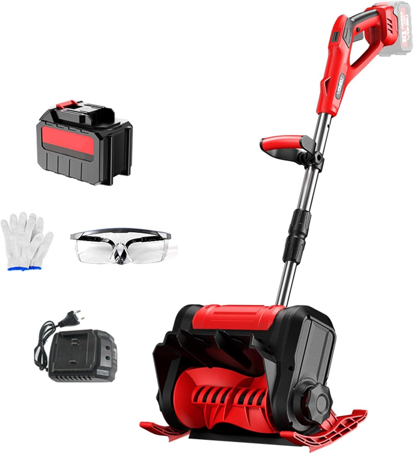 Electric Snow Blower, Cordless Snow Blower with Adjustable Chute, 25FT Throw Distance,Snow Shovel Combo 22Lbs/Portable for Small-Medium Areas(1x20V)