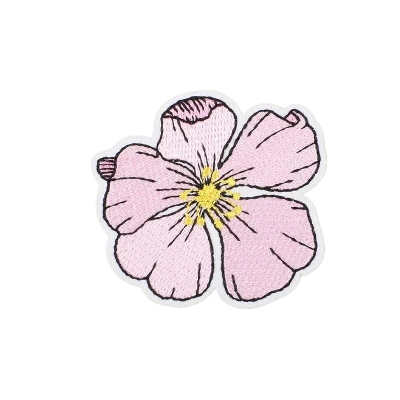 Wtaxbh 10Pcs Color1 Iron On Patches 20Pcs/Lots Flowers Letter Wave Computer Embroidery Label Patch Rainbow Cactus Cloth Iron-On(10Pcs Color1)