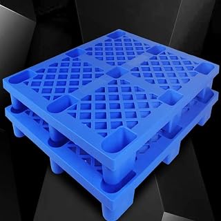 Paletes De Plástico Leve, Paletes De Plástico Para Logística Paletes De Polietileno Fáceis De Secar Após A Lavagem Forte Capacidade De Carga Ideal Para O Transporte De Mercadorias (Color : Blue, Siz