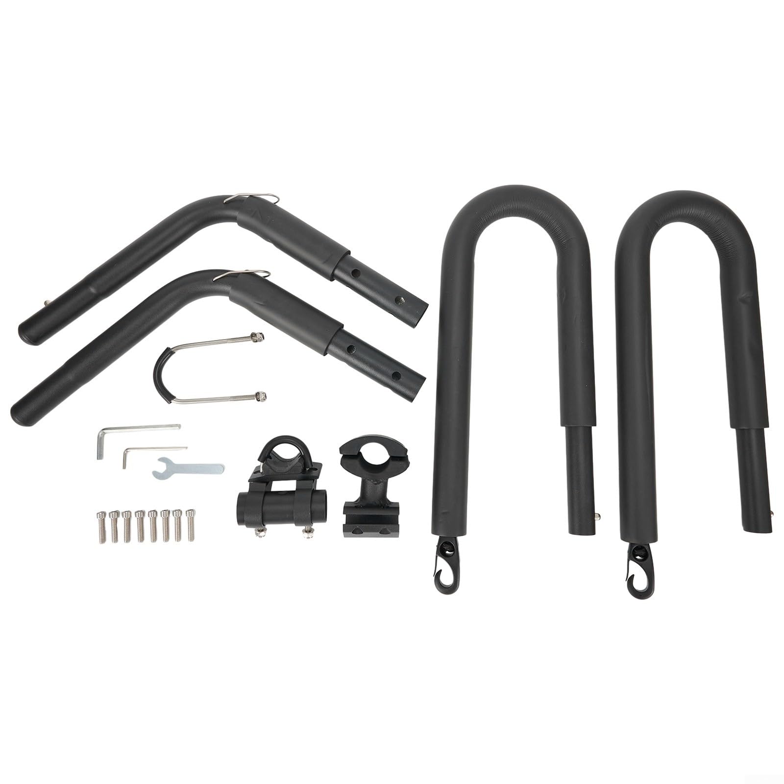 Soporte portátil para tabla de surf de bicicleta, aleación de aluminio para soporte de tabla de surf de bicicleta con espuma protectora, carga máxima de 40 kg para transporte de longboard