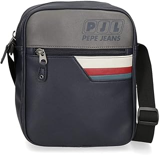 Eighties Tracolla Grande Azzurro 20x25x6,5 cms Pelle sintetica