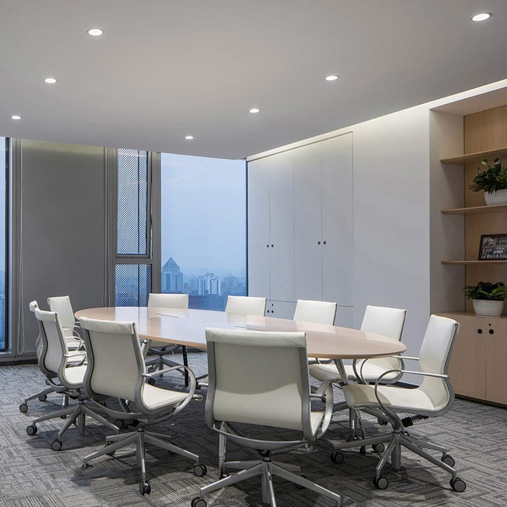 5 Pack White Ultrathin Recessed Lighting Downlight, 3.9/4.5/5.7 Inch Aluminium LED Recessed Can Retrofit Light 3CCT Color Convertible 5/7/12W for Home Improvement