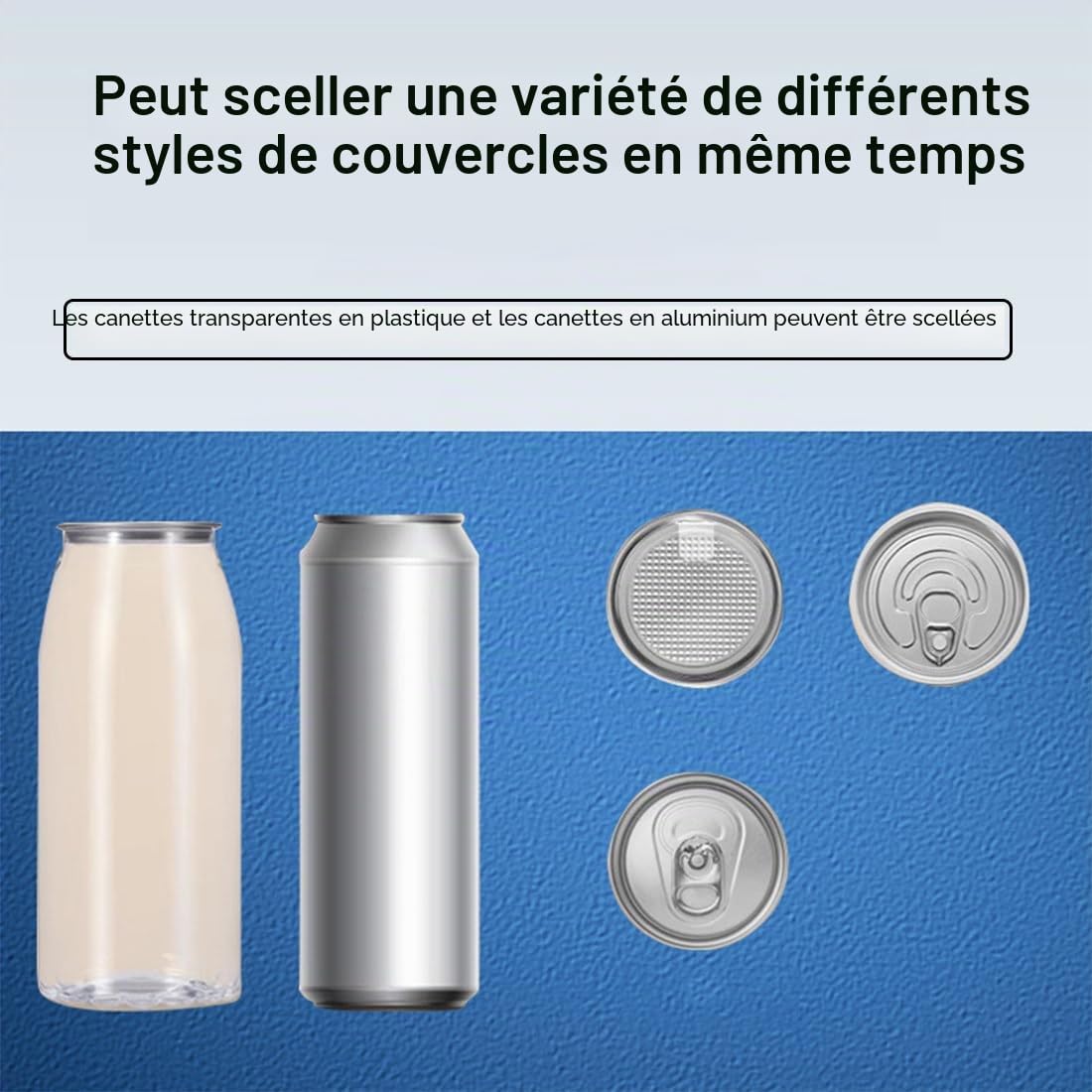 Machine à Sceller Les Canettes Automatique, Machine à Sceller Les Gobelets Automatique Commerciale 140 W, Scelleuse De Gobelets en Verre Et en Plastique avec Compteur, Diamètre 2,17 Po