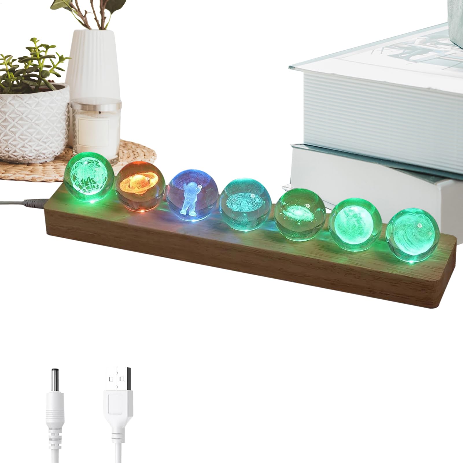 Générique Lampada da Notte | Decorazione Lampada Da Notte Palla | Compagno di Meditazione e Decorazione Fata per Casa, Studenti e Amanti di Astronomia