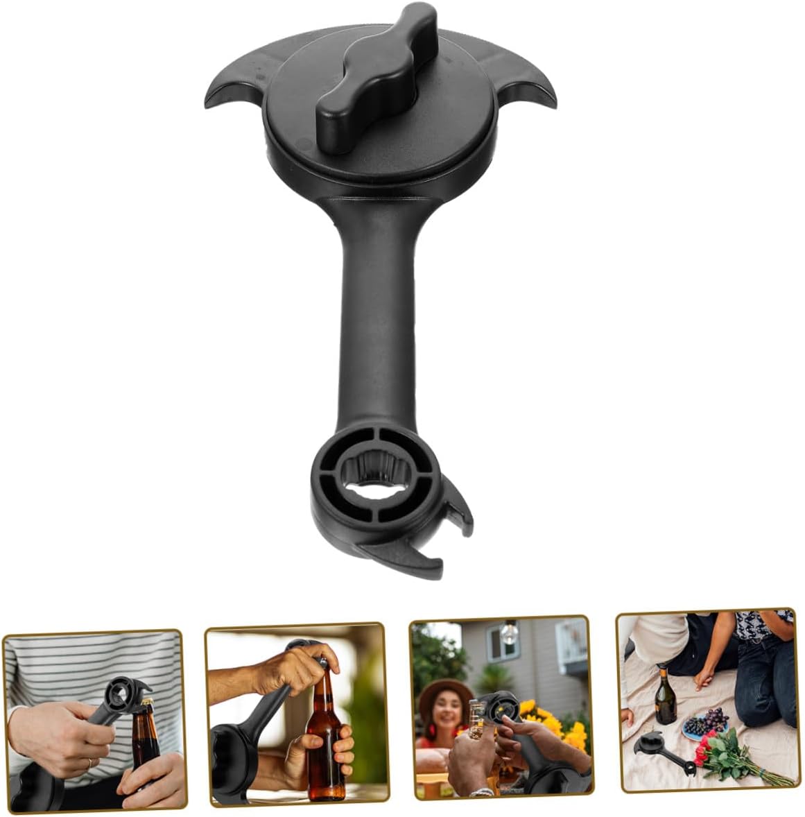 Luxshiny Convenient Portable Can Opener Manual Kitchen Jar Opener Tool Professional Easy to Use Household Accessory for Effortless Can Opening