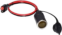 Vista 4 de 45A Connector to12V Female Cigarette Lighter,12AWG Heavy Duty Cable, Compatible with Anderson Powerpole For Device Transfer/Connection-1.6ft/0.5m