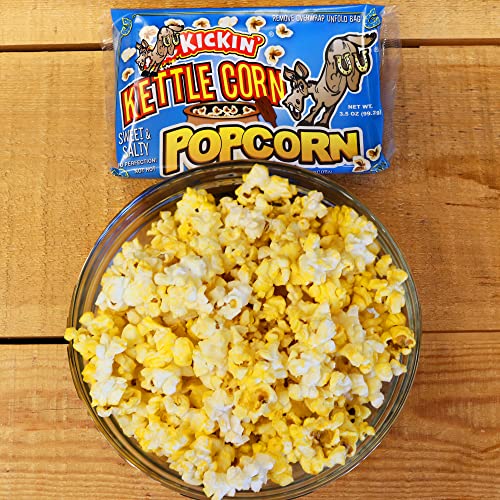 Ass Kickin’ Kettle Corn Microwave Popcorn - 12 Pack - Ultimate Sweet Gourmet Gift - Try If You Dare! #TOP5