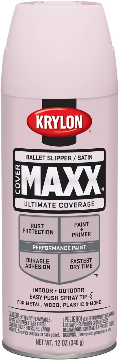 K09157000 COVERMAXX Spray Paint, Satin Ballet Slipper, 12 Ounce