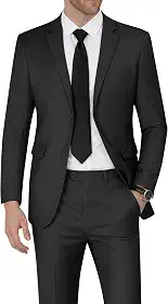Conjunto de 2 peças blazer masculino slim fit com dois botões para casamento, formatura, smoking e calça