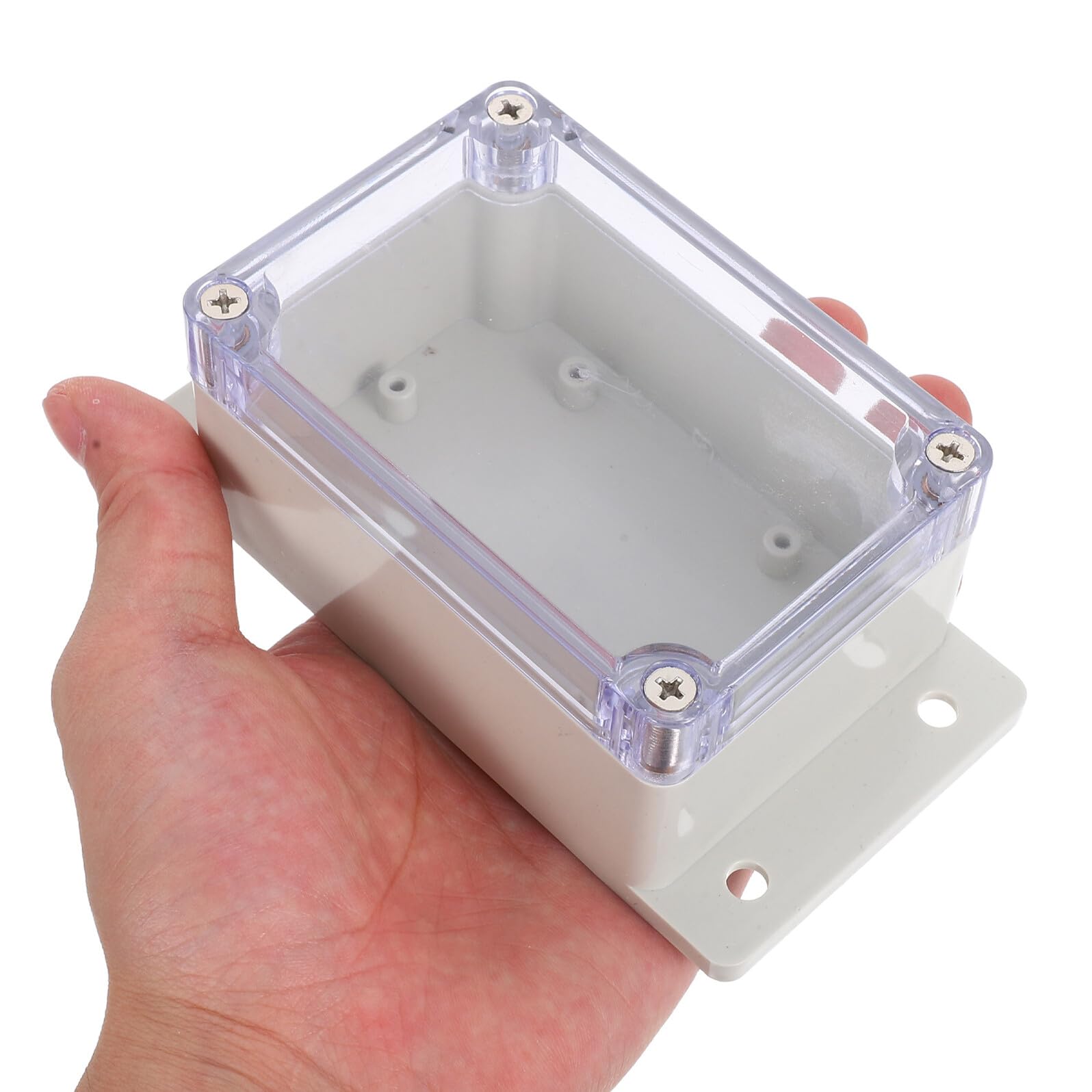 Ipetboom 3 Sätze Wasserdichte Aufputz Anschlussdose mit Transparentem Deckel Wetterfeste Verteilerdose aus UV beständigem Schutzgehäuse für Außenbereich Wie Parks und Straßen