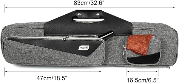 MangoRun - Custodia per stecca da biliardo 4 x 4 con cinghie per zaino, custodia per 4 stecche da biliardo - 3