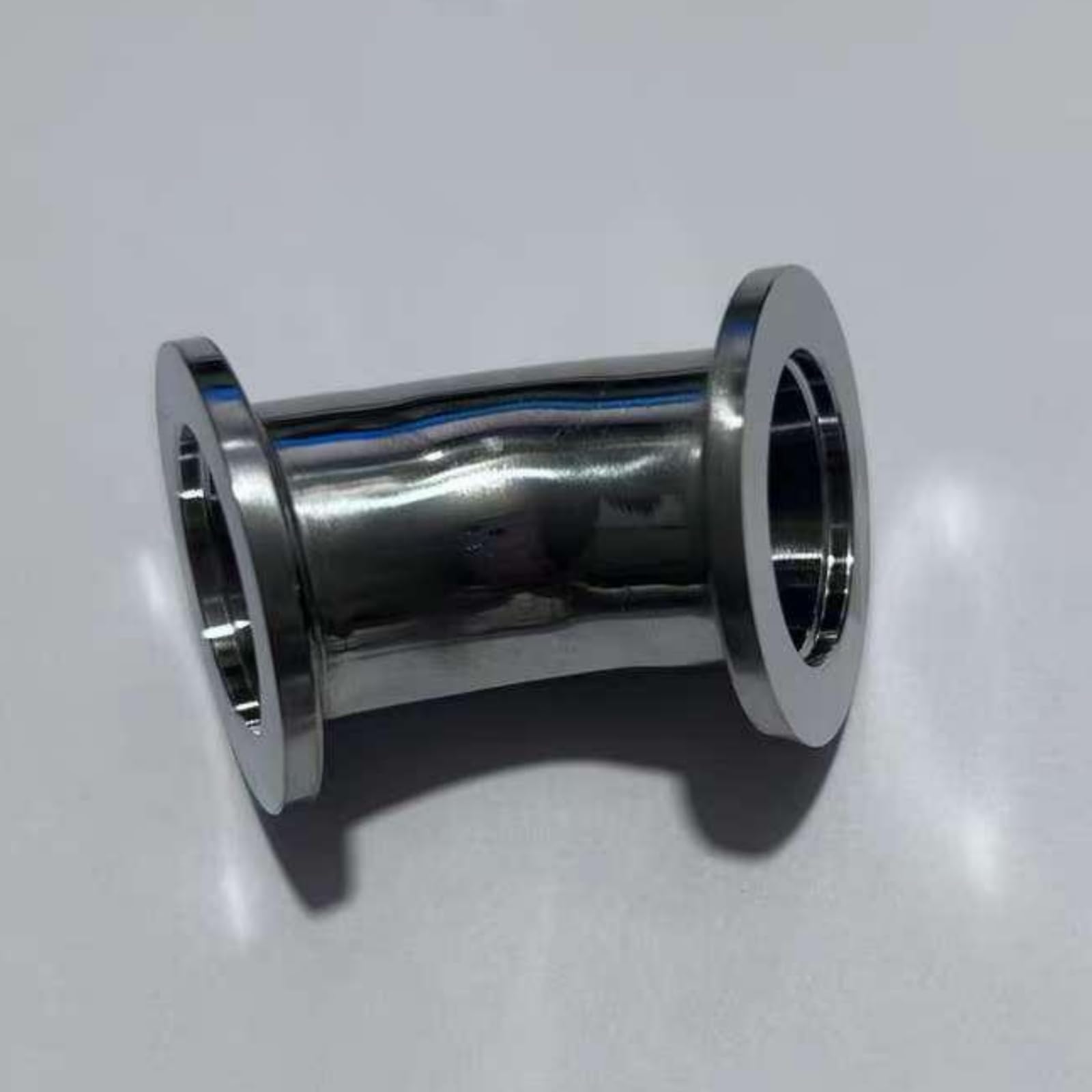 Accesorios de vacío de codo de acero inoxidable 304 de 45°, conector rápido de brida ISO-KF para aplicaciones de vacío ultra alto, duradero y fiable