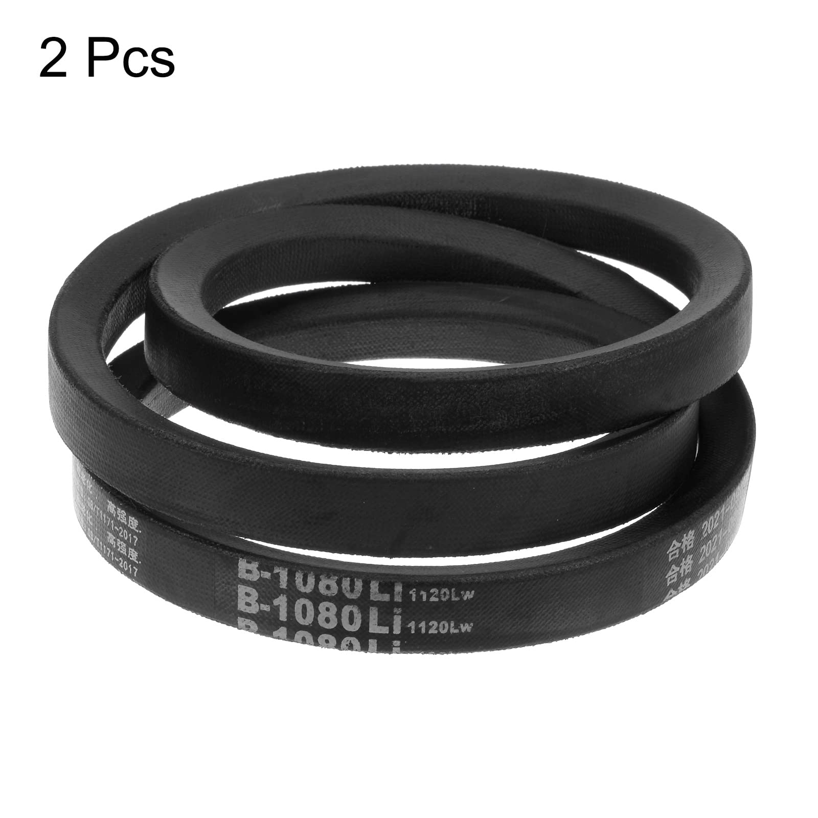 HARFINGTON 2pcs B-1080Li V-Belts Drive Belt 1080mm Inner Girth B Section Rubber for Power Transmission — Amazon image 3