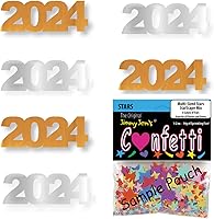 Vista 26 de Confetti Year 2024 Negro, Azul Royal Combo - 2 bolsas de media onza (1 oz)