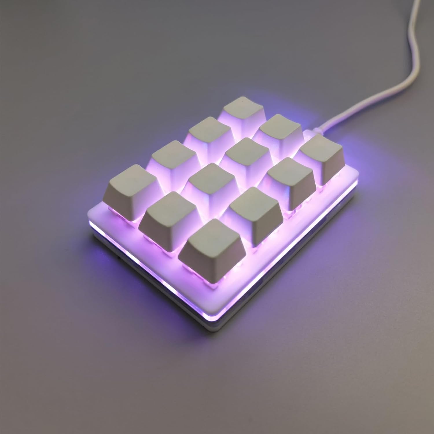 WALFRONT 12-Key One-Handed RGB Mechanical Gaming Keypad with RGB lighting