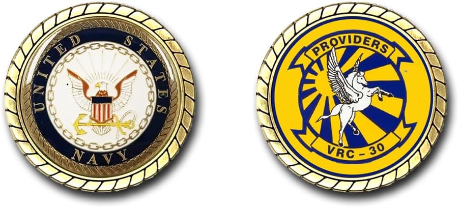 Military Productions VRC-30 Providers US Navy Squadron Challenge Coin Thumbnail