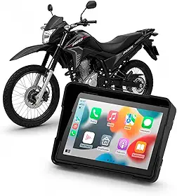 Multimídia para Moto NXR 160 Bros HM-501 5” com Apple CarPlay Android Auto Sem Fio Bluetooth