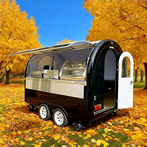 Commercial Hot Dog Cart for Sale – Fully Equipped Street Vendor Food Cart, Stainless Steel Mobile Hot Dog Stand for Business