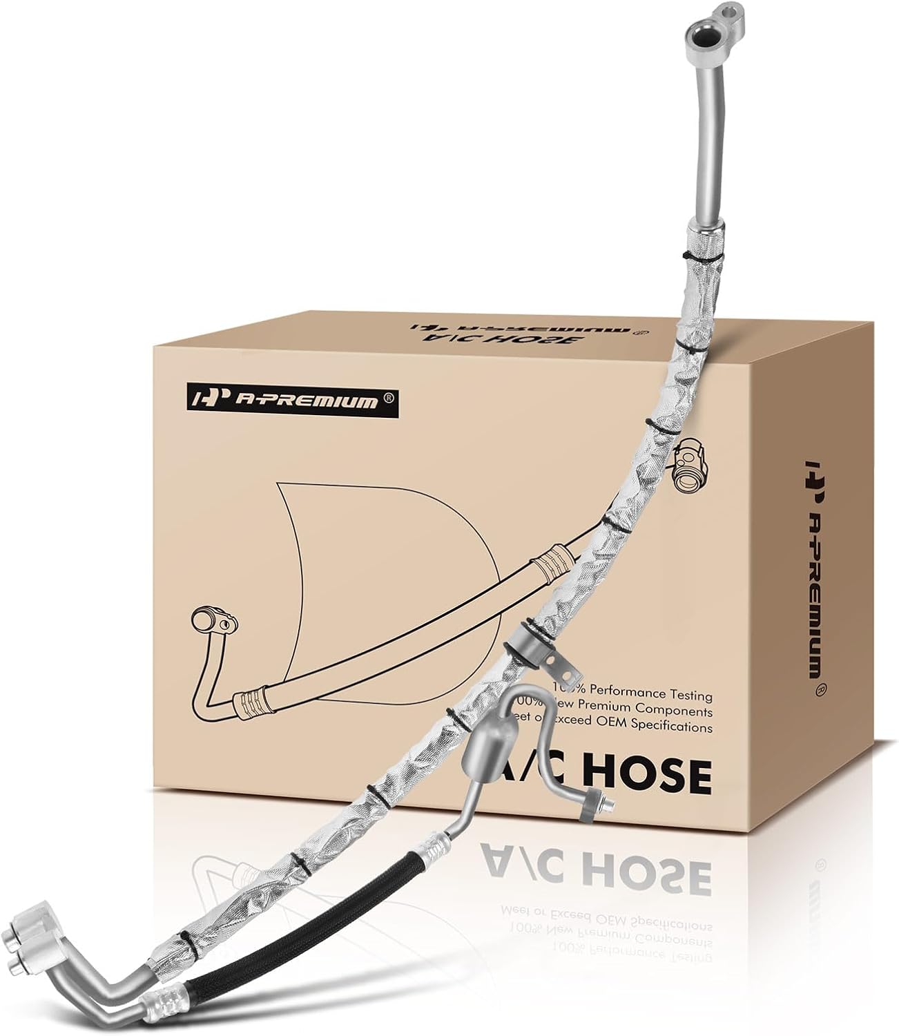 A-Premium A/C Suction and Discharge Line Hose Assembly Compatible with Ford Fusion 2010-2012 2.5L, Mercury Milan 2010-2011 2.5L