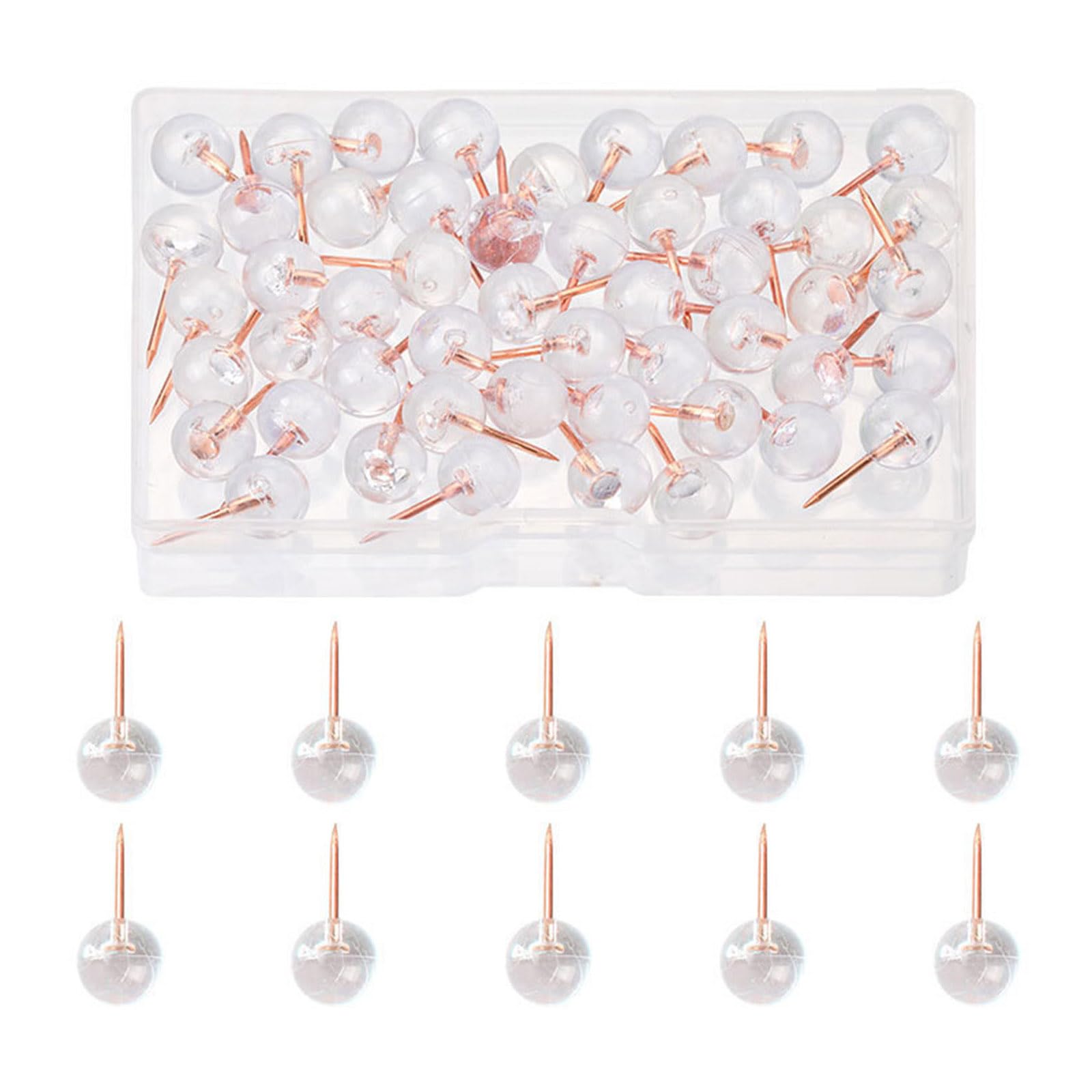 50Pcs Push Pins Cork Notice Board Thumb Tacks Drawing Pins Flower Star Gear Flat Head Pushpin for Bulletin Board Metal Pushpins