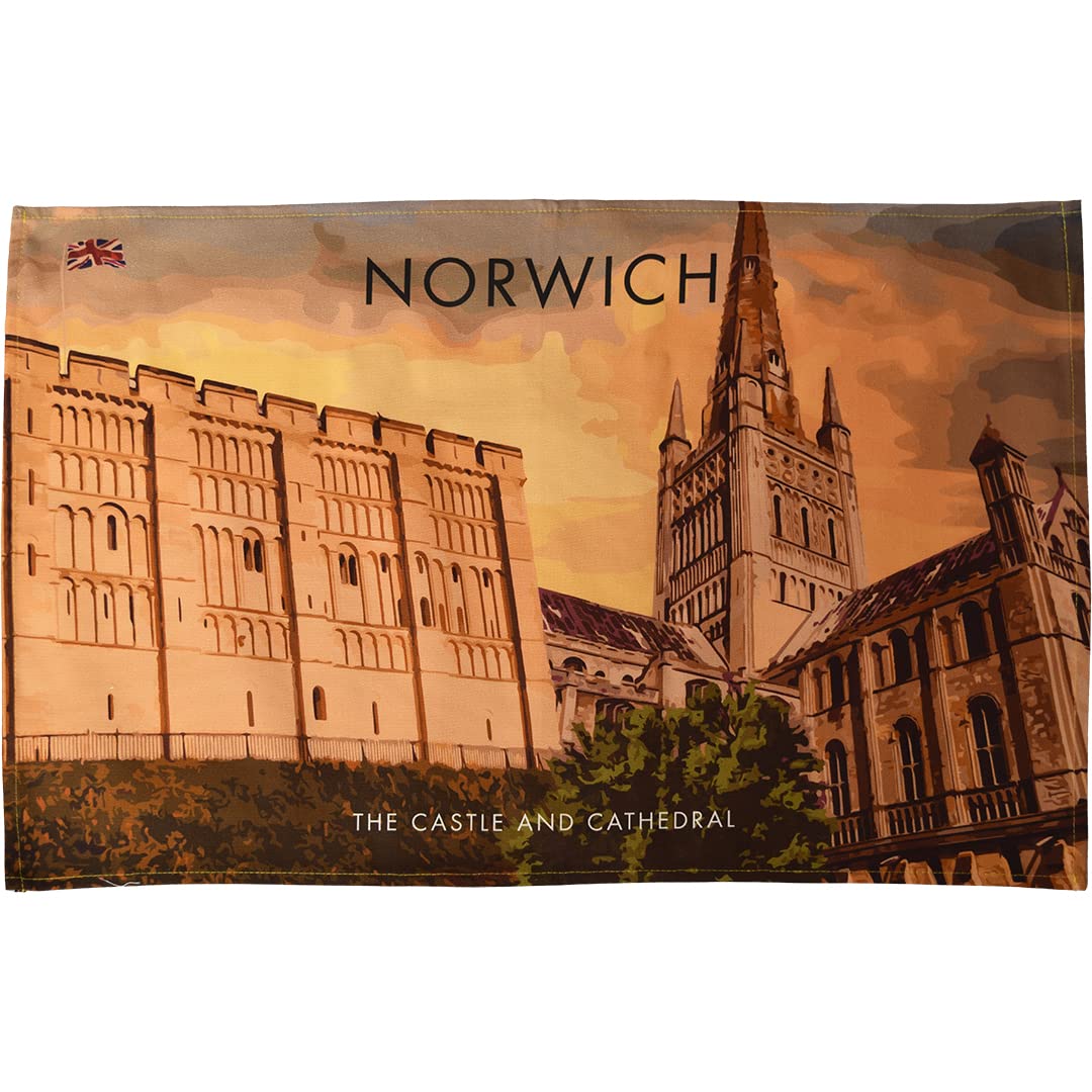 Town Towels Norwich Castle & Cathedral Tea Towel