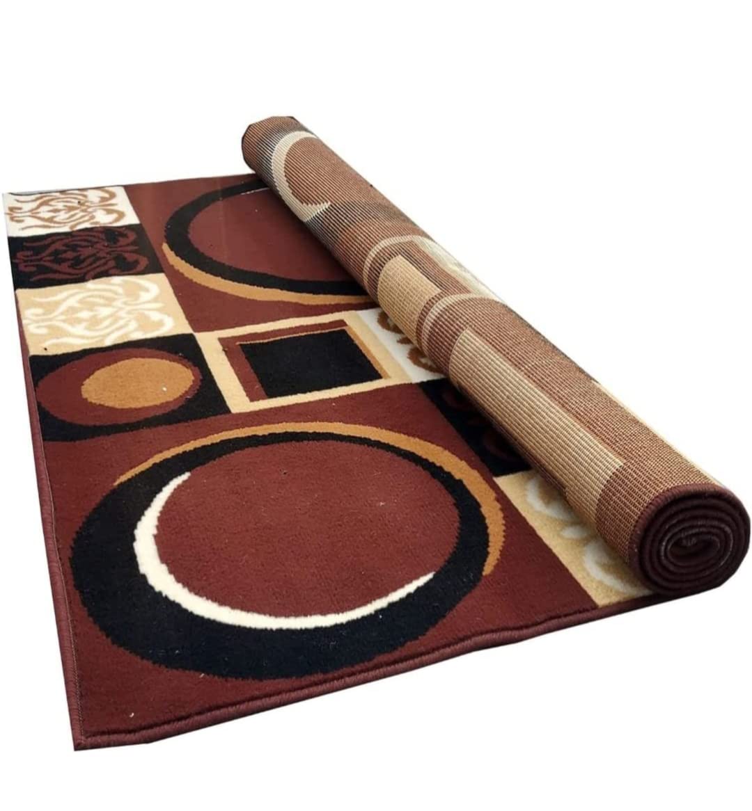 Carpet_Floral Soft Multi Color Carpets for Living Room 5x7 feet/Bedroom/Living Area/Home with Anti Slip Backing (Coffee Colour 5x7 feet) (B0CKP5KQW9) Amazon Price History, Amazon Price Tracker