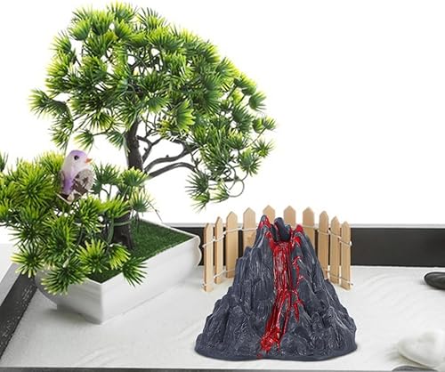 Miniatura 3 de Juguete de volcán, 10 piezas, kit de ciencia de volcán, modelo de erupción para niños de 4 a 6 años, simulación de dinosaurios, juguetes del mundo