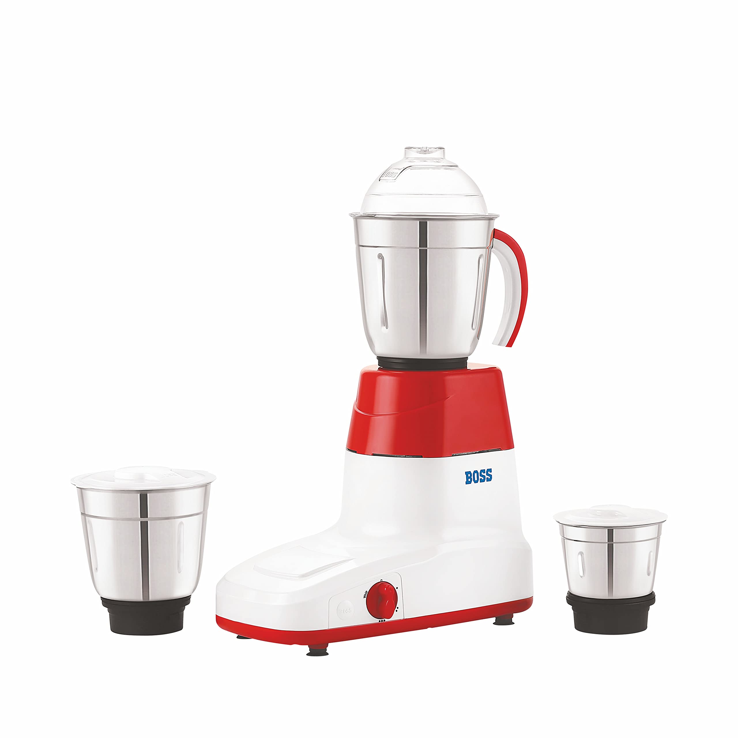 BOSS Venus Mixer Grinder, 550 W, 3 Jars, (Red)
