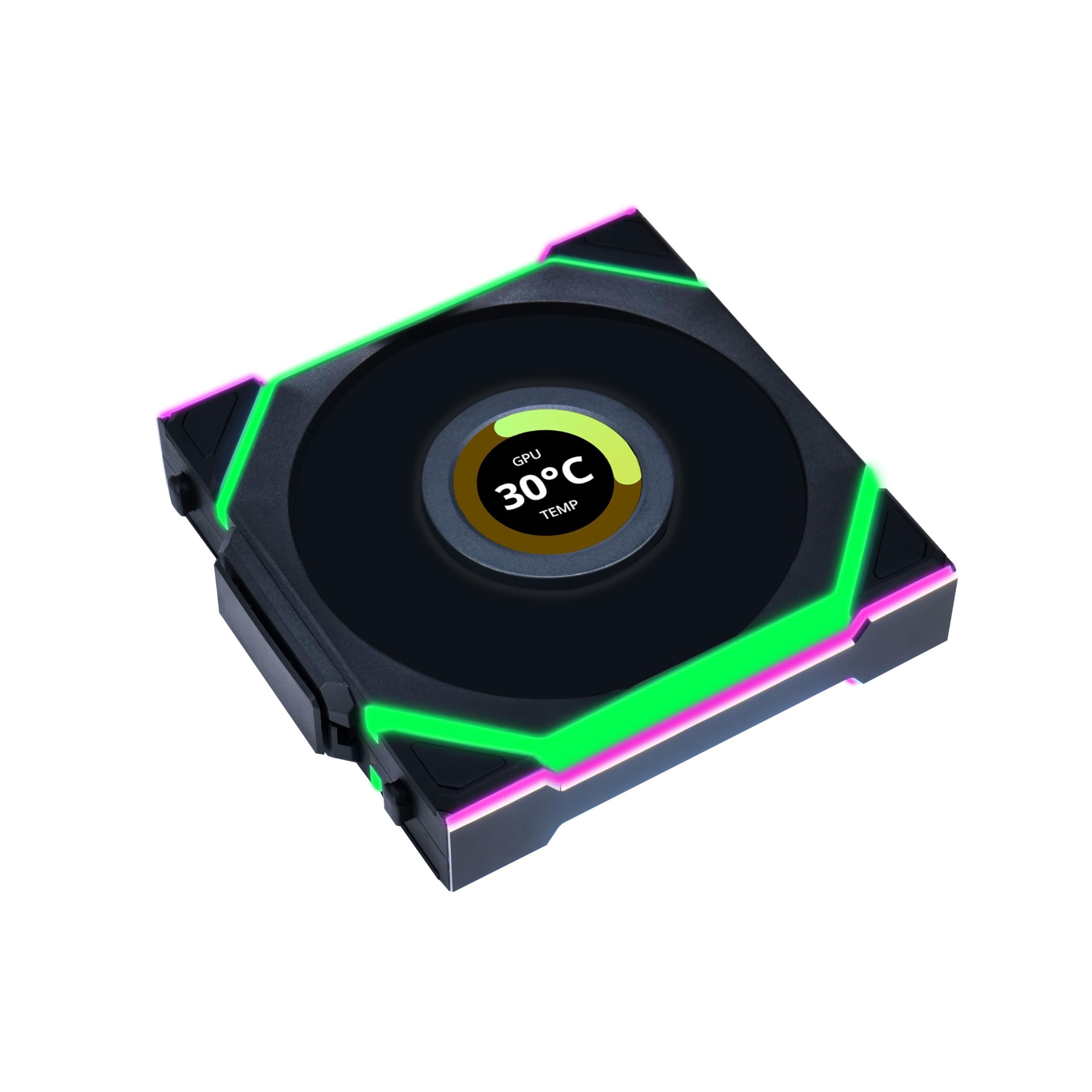 Lian Li UNI FAN SL Wireless LCD Lüfter, ARGB, PWM - Reverse Blade, 120 mm, schwarz