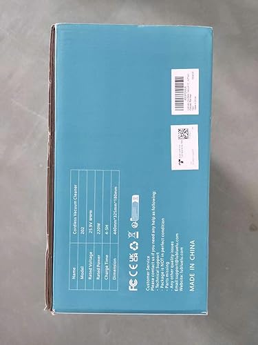 Miniatura 10 de Lubluelu Aspiradora inalámbrica, motor ligero sin escobillas de 235 W, batería recargable, diseño autónomo, de mano para alfombras, suelos duros y