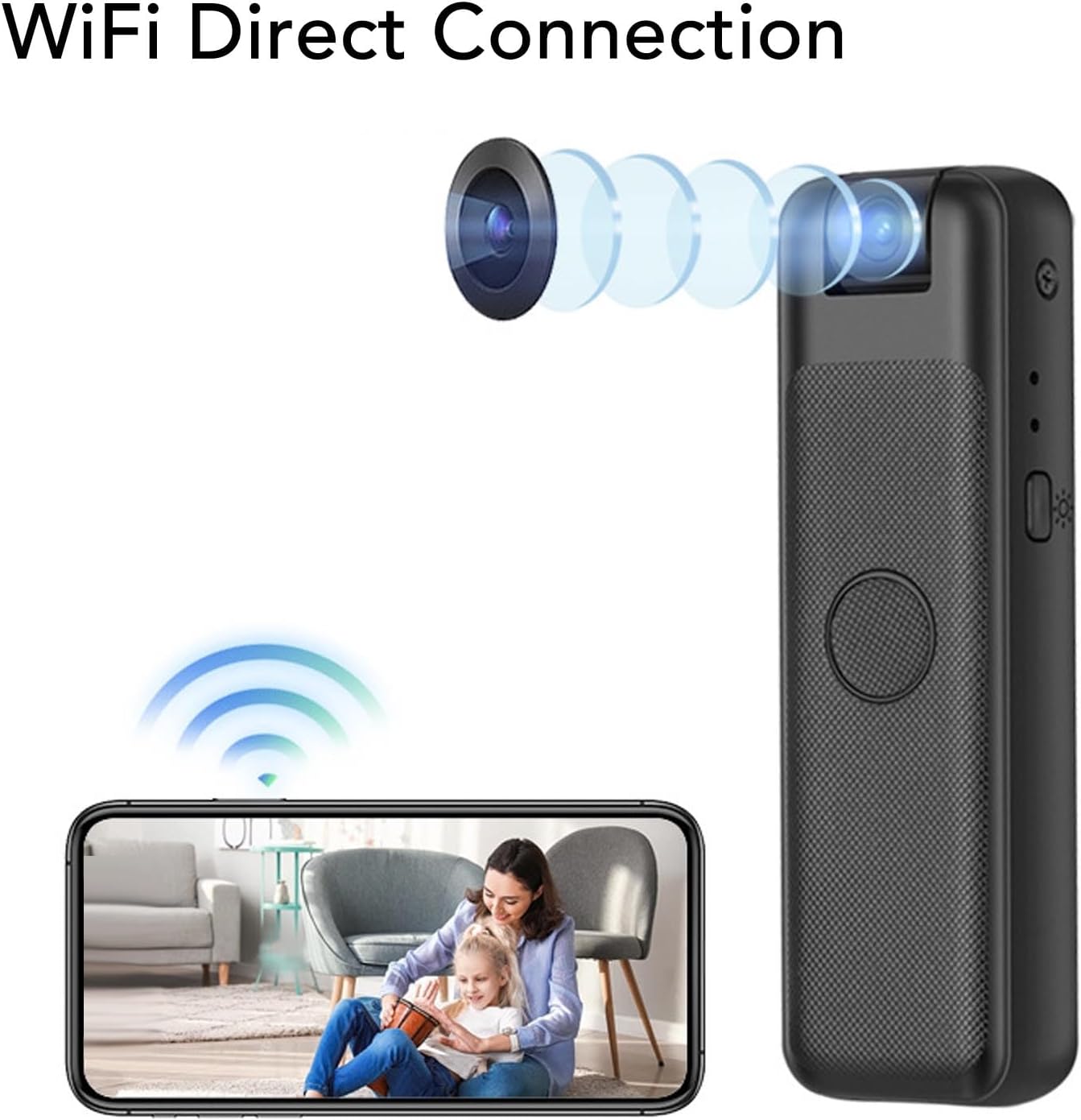 Sanpyl Mini Body Camera with WiFi Direct Connection