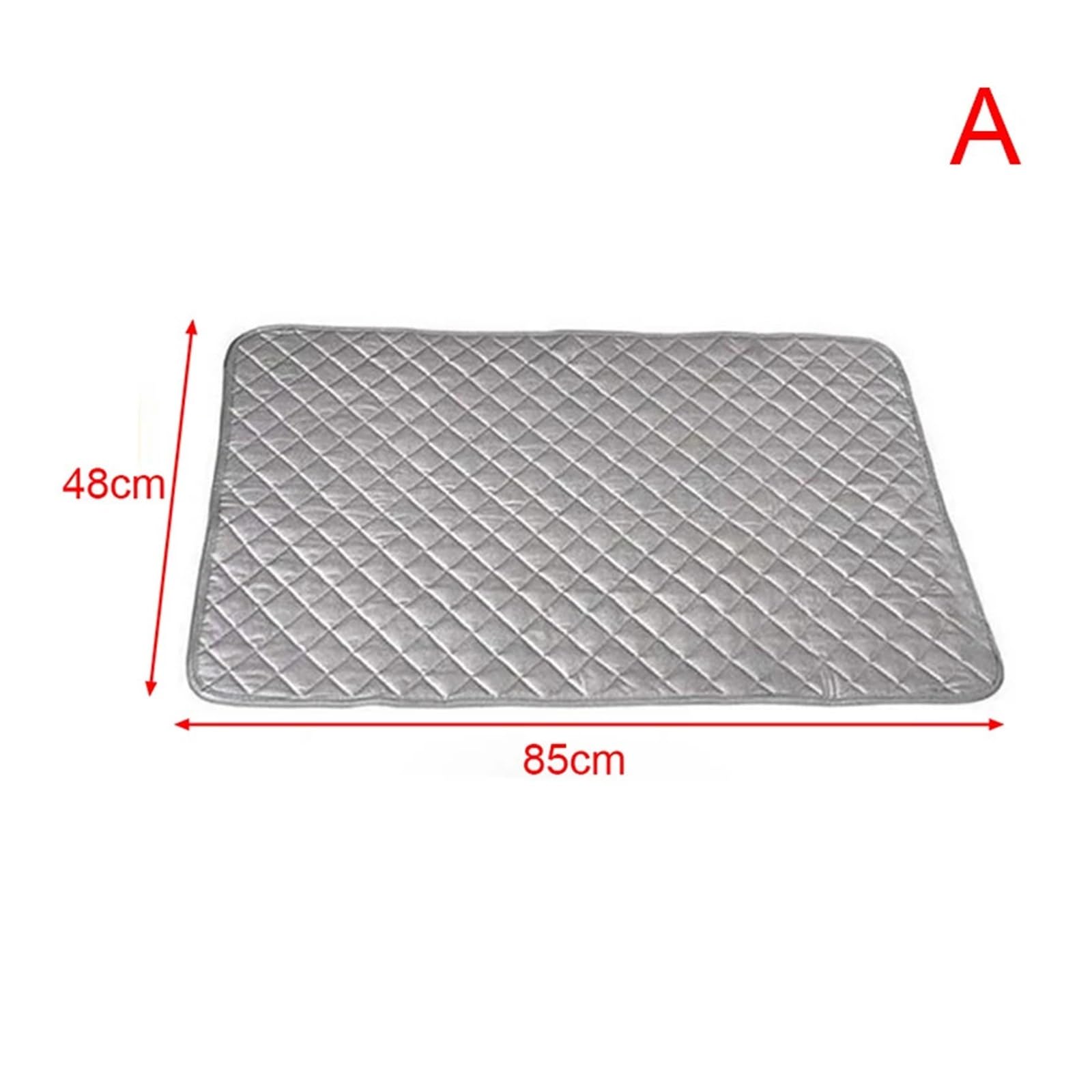 Alfombrilla portátil para Planchar, Estera for Planchar, Almohadilla for la Colada, Funda for Lavadora y Secadora, Protector de algodón Plateado, 48x85cm, 60x55cm(48x85cm)