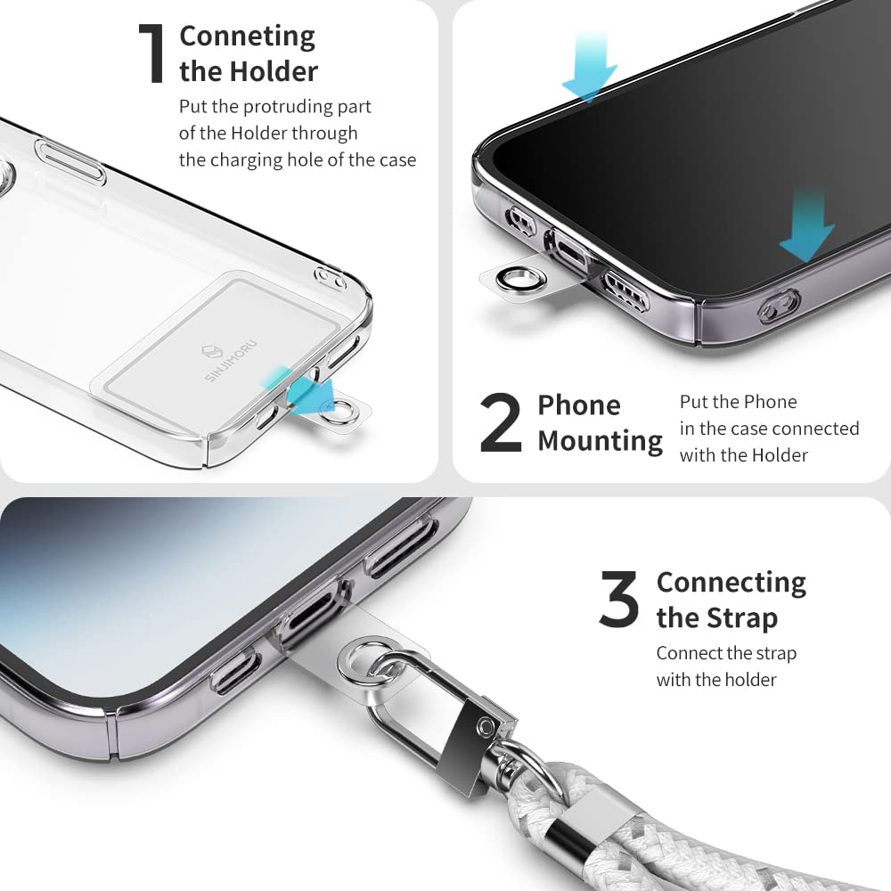 Amazon.com: Sinjimoru Cell Phone Lanyard for Phone Case (2Packs