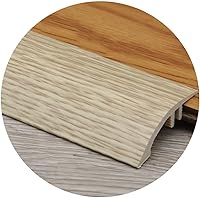 Vista 17 de HCZION Tira de transición de umbral de alfombra, tapetes para pisos, reductor de borde superpuesto, rampa de borde biselado de PVC, tira de umbral