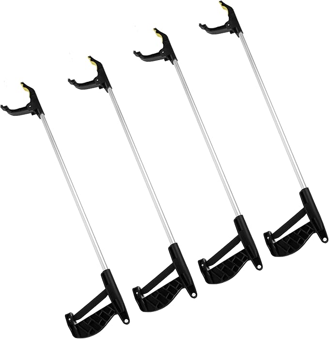 Albert Austin 4 Pack Heavy Duty Litter Picker for Adults and Children
