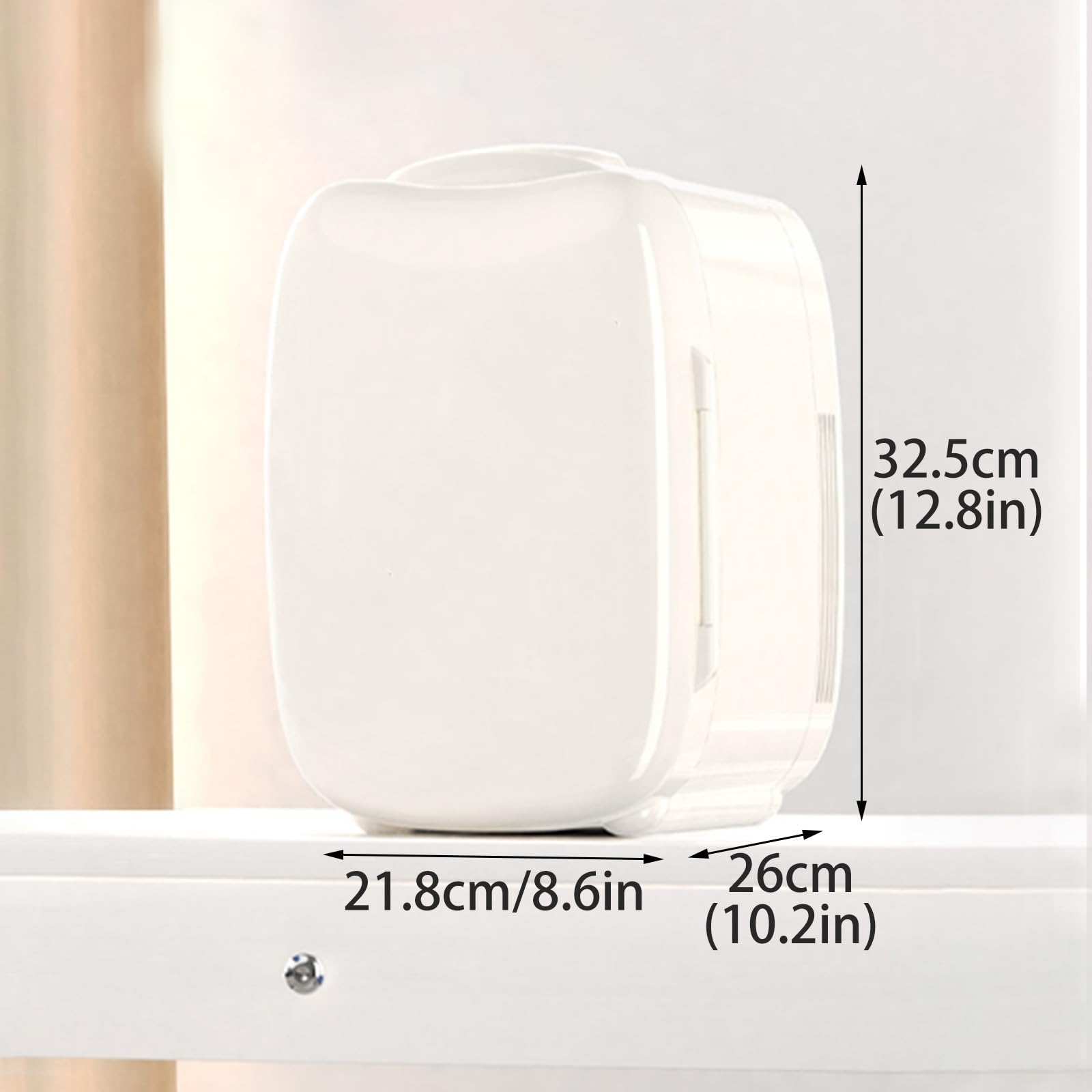 Mini Frigorifero, Piccolo Frigorifero Portatile, Frigorifero Compatto A Porta Singola per Camera da Letto, Dormitorio, Ufficio Domestico, Appartamento, Campeggio, Viaggi, Camion