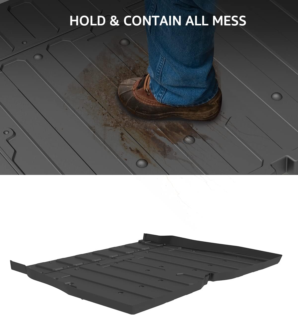 A & UTV PRO Bed Mat Compatible for Honda Pioneer SXS 1000-5 Cargo Rear Bed Liner M5 (5 Seater) 2016-2025, TPE Rubber Material All Weather Protection Accessories，Replace OEM 0SP42-HL4-501
