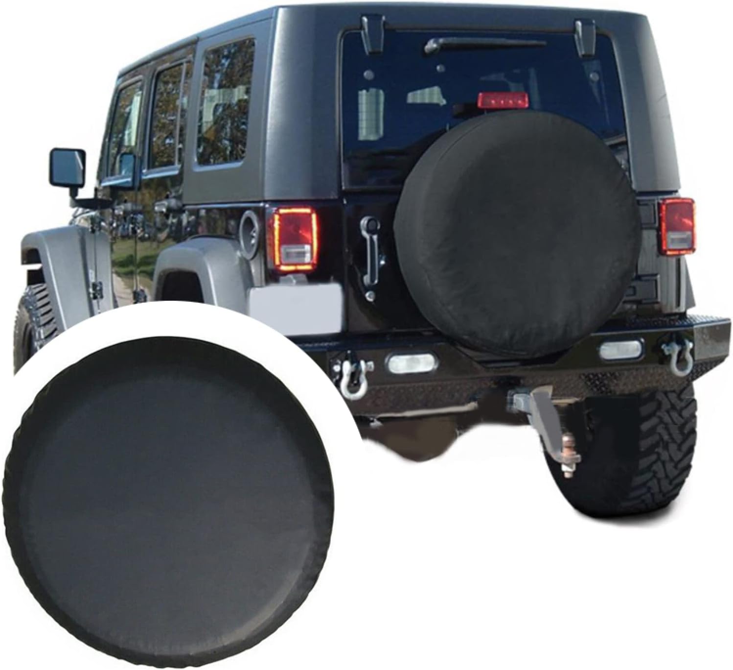 Spare Wheel Covers Universal Black Heavy PVC Leather Car Spare Tire