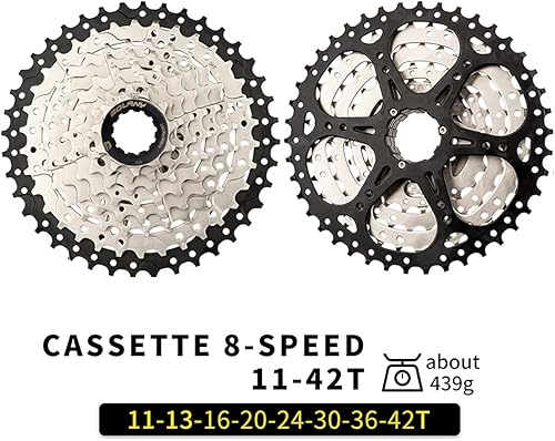 Miniatura 10 de BOLANY Casete de 8910 velocidades 11-25T32T36T40T42T46T50T apto para bicicleta MTB, bicicleta de carretera, rueda libre ligera, compatible con