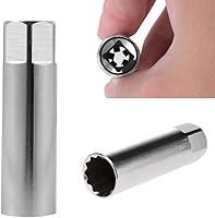 Vista 2 de Meriton 14mm 12 Point Thin Wall Spark Plug Socket 3/8 inch Removal Tool Compatible with BMW, MINI, Nissan, Mercedes