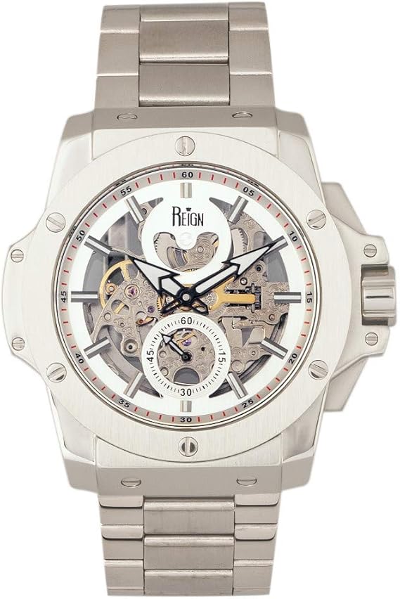 Reign Commodus Men's Automatic Silver Stainless Steel Bracelet Watch  REIRN4006 : Reign: Amazon.co.uk: Watches