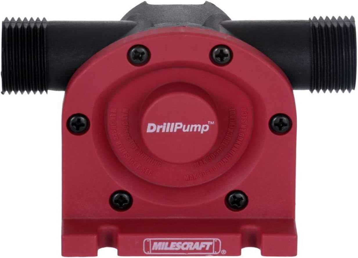 Milescraft 1314 DrillPump750 - Self Priming Water Pump Attachment for Drills ...