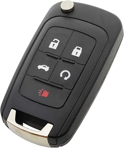 vurbemes Funda plegable de repuesto para llavero Chevy Malibu Cruze Camaro Volt Equinox Sonic sin llave (5 botones)