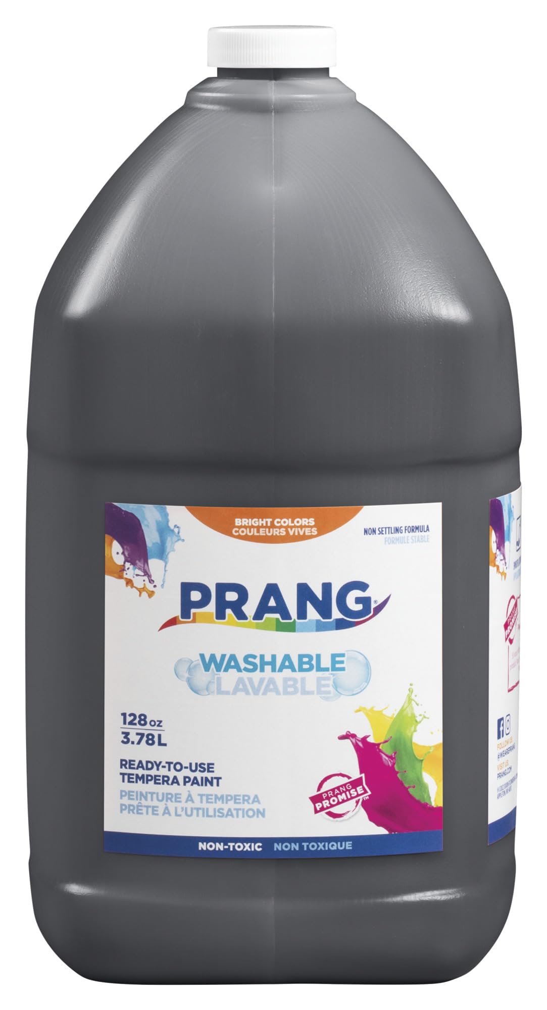Peinture lavable noire anti-tache grand format 3,78L pour activités