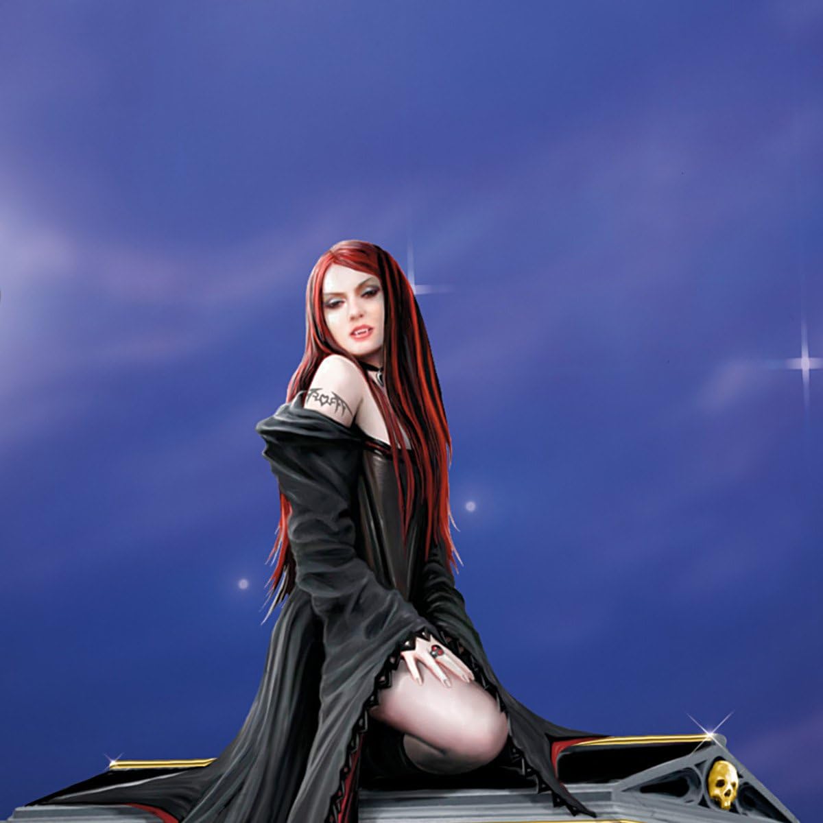 The Bradford Exchange Anne Stokes Love Without End Gothic Vampire Music Box