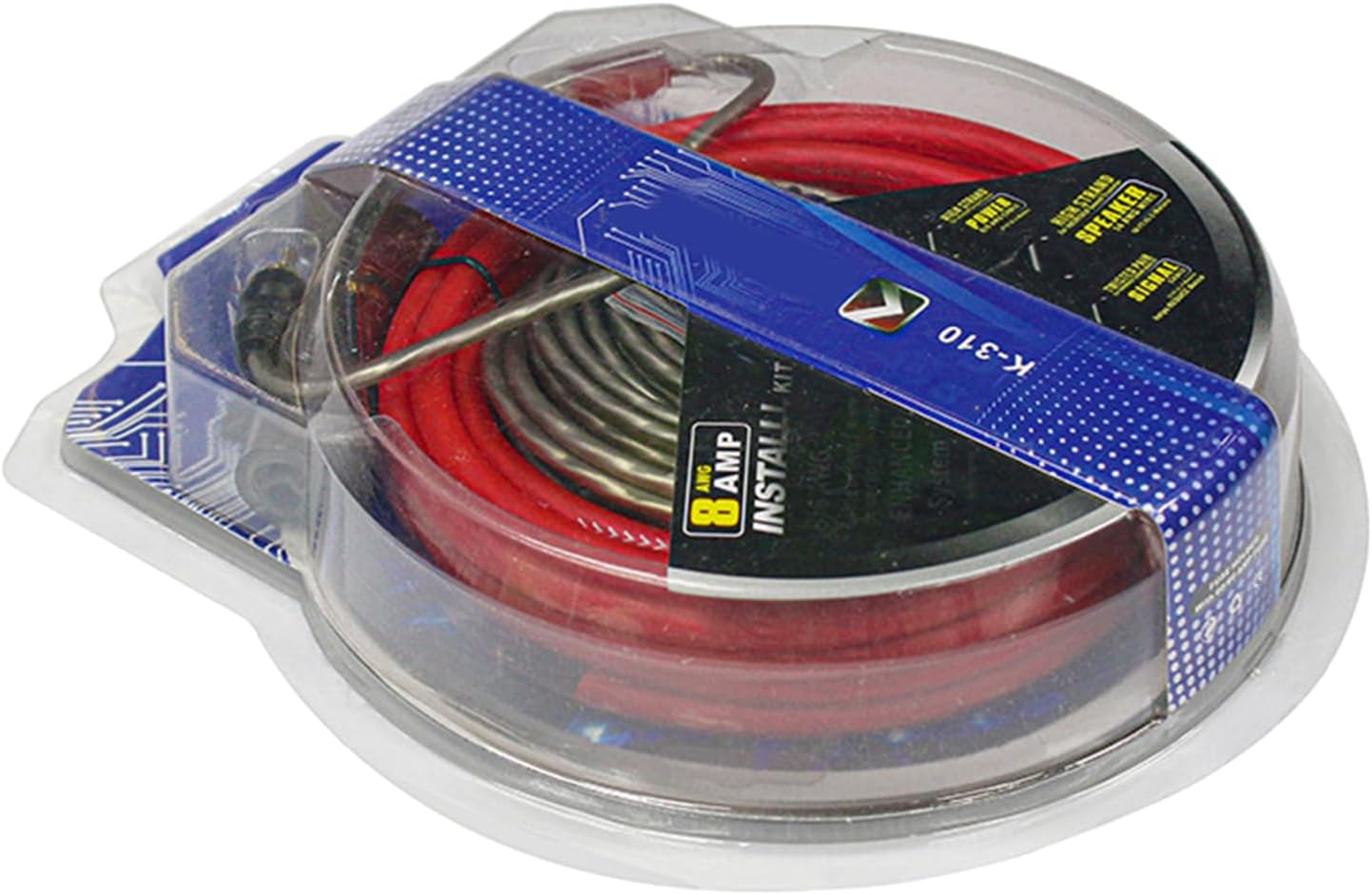 Car Speakers Wiring 8GA 60AMP Car Amplifier Cable Subwoofer Amplifier Wiring Fuses Holder Wire Cable
