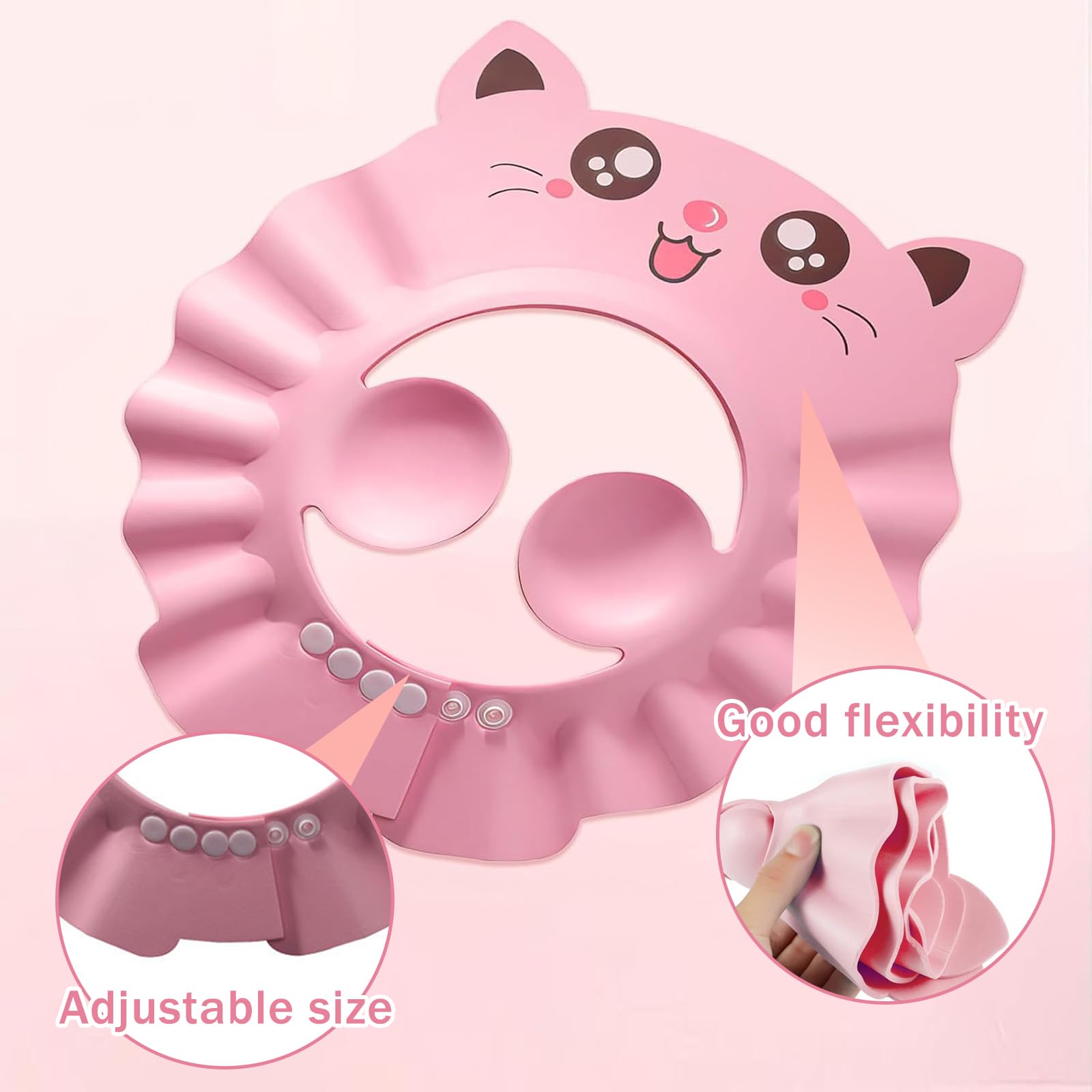 visière bain Chapeau Douche Bébé,Réglable Visière Bonnets de Bain,Casquette de bain bebe,Casquette de bain,Bonnet de douche enfant Pour Enfants Protection des Yeux et Visage de Shampooing
