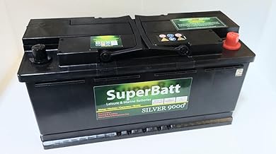 12V 140Ah SuperBatt AGM1200 Deep Cycle HD Leisure Marine VRLA AGM Battery Safe Non-Spillable Caravan Motorhome Boat (130AH, 120AH, 110AH, 100AH)