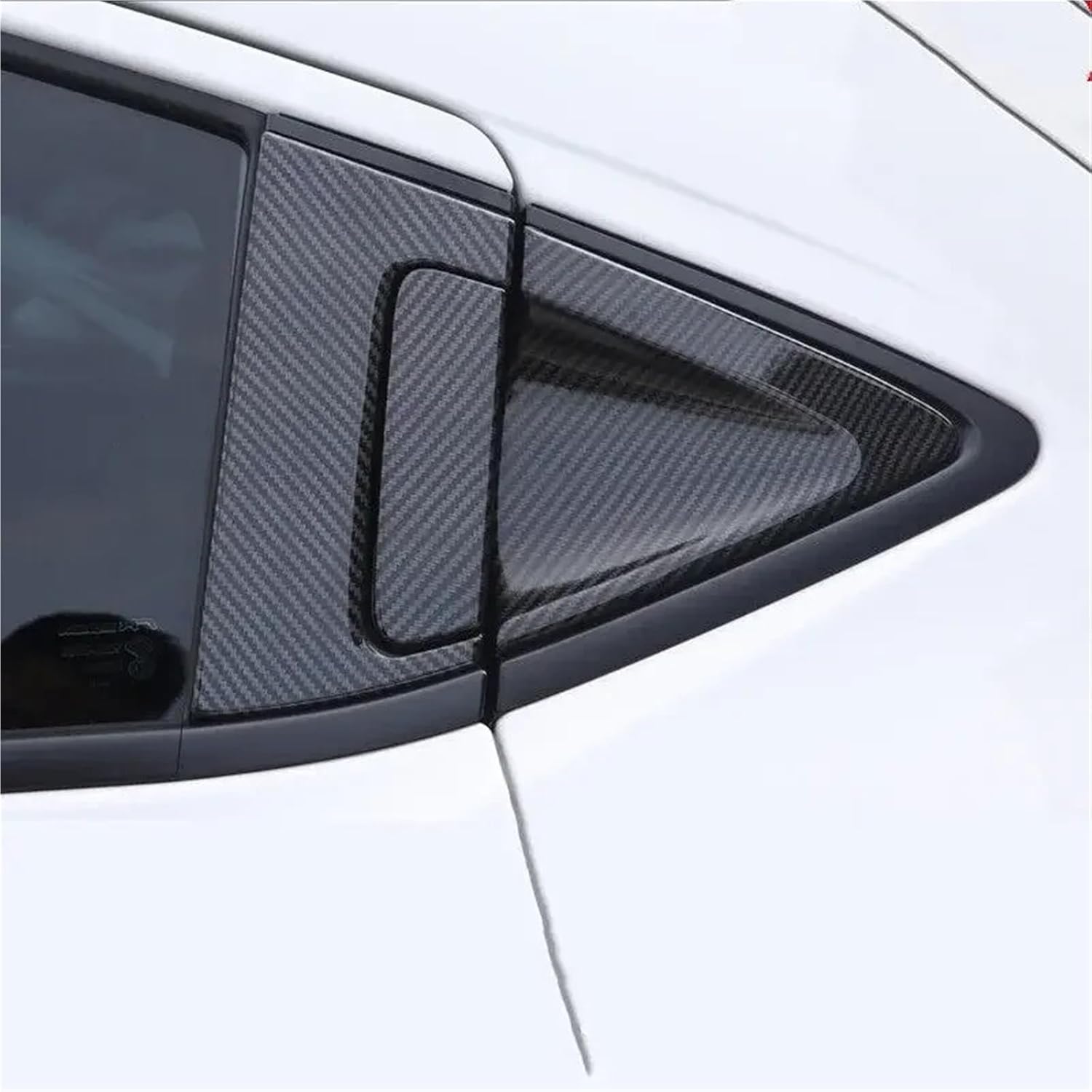 6Pcs Car Sticker Rear Louver Window Side Door Handles Cover Trim Vent Scoop ABS Compatible with Honda HR-V HRV 2016-2021