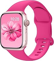 Vista 23 de SuperNaNa - Correa de silicona deportiva compatible con bandas de Apple Watch de 40mm 38mm 41mm 44mm 45mm 42mm 49mm, unisex, correa de muñeca